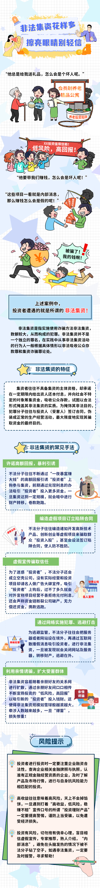 非法集資花樣多、擦亮眼睛別輕信